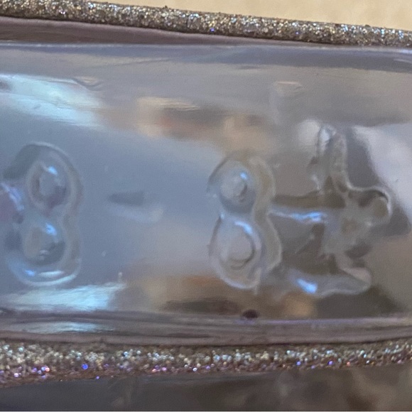 Steve Madden Haylow Gold Glitter Spike Heels - Picture 5 of 9